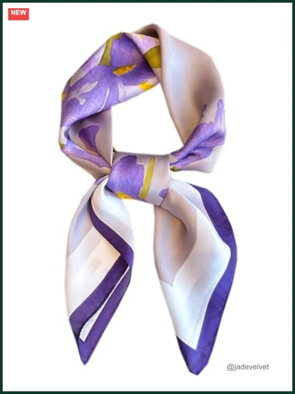 Silk Polyester Square Scarf Fashion Accessory Lightweight Hair Bandana Headwrap